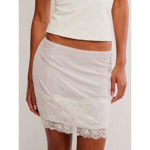 Free People Purple and White Lace Chemise nwt sz xl